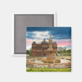 スコットランド，グラスゴー マグネット (正面/裏面)