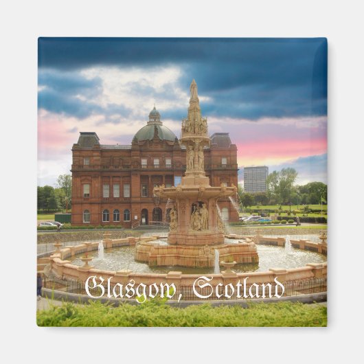 スコットランド，グラスゴー マグネット (正面)