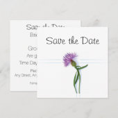 スコットランド ケルトスタイルの結婚式 ショウブ テーマ Save the Date 招待状 (正面/裏面)