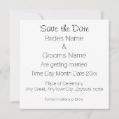 スコットランド ケルトスタイルの結婚式 ショウブ テーマ Save the Date 招待状 (裏面)