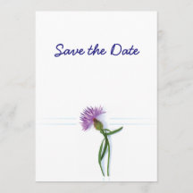 スコットランド ケルトスタイルの結婚式 ヤブハギのテーマ Save the Date