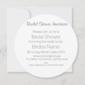 スコットランド ケルト ウェディング テーマのブライズ シャワー 招待状 (裏面)