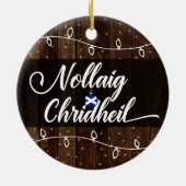 スコットランド・ゲール語のメリークリスマス、Nollaig Chridheil セラミックオーナメント (裏面)