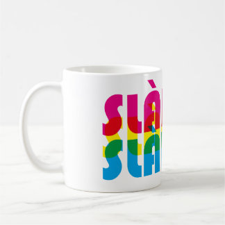 スコットランド・ゲール語 (Gàidhlig) で乾杯 (slàinte) コーヒーマグカップ