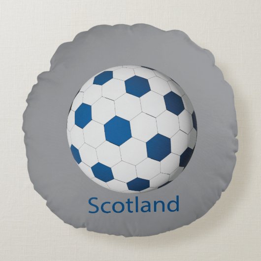 スコットランド サッカー ラウンドクッション (正面)