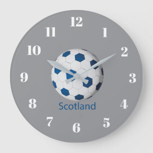 スコットランド サッカー ラージ壁時計