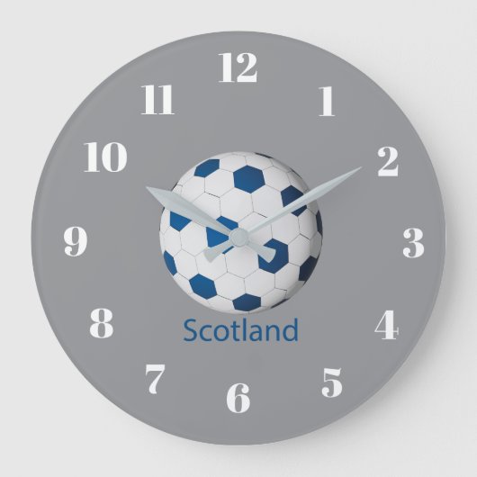 スコットランド サッカー ラージ壁時計 (正面)