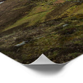 スコットランド、スカイのキリン山脈での日の出 ポスター (角)