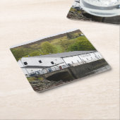 スコットランド·スカイのタリスカー·ウィスキー蒸溜所 スクエアペーパーコースター (アングル)