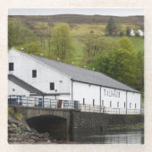 スコットランド、スカイのTaliskerウィスキー蒸留所 ガラスコースター (正面)