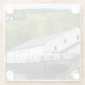 スコットランド、スカイのTaliskerウィスキー蒸留所 ガラスコースター (裏面)