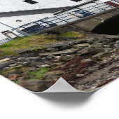 スコットランド、スカイのTaliskerウィスキー蒸留所 ポスター (角)