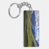 スコットランド、スカイ島のブラックキューリン山 キーホルダー (正面左)