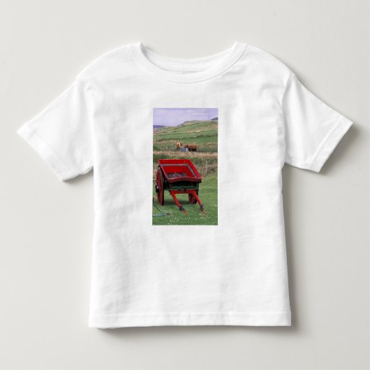 スコットランド、スカイ島、キルミュア。農場の動物 トドラーTシャツ (正面)