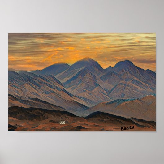 スコットランド、スカイ島、ブレベン ポスター (正面)