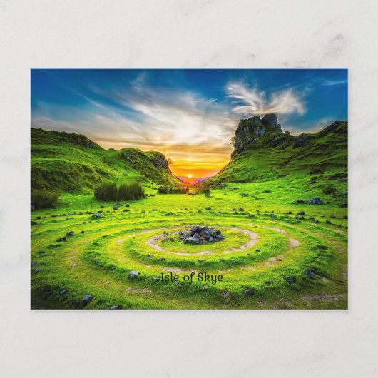 スコットランド、スカイ島 ポストカード (正面)