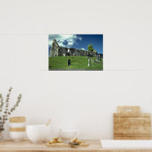 スコットランド、スカイ島、荒廃した教会 ポスター (キッチン)