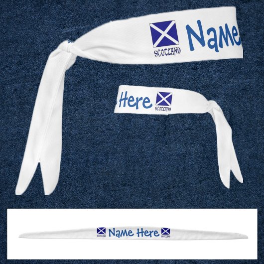 スコットランド スコッチ フラグ 青 カスタマイズ タイヘッドバンド