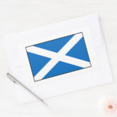 スコットランド – スコットランド国旗 長方形シール (封筒)