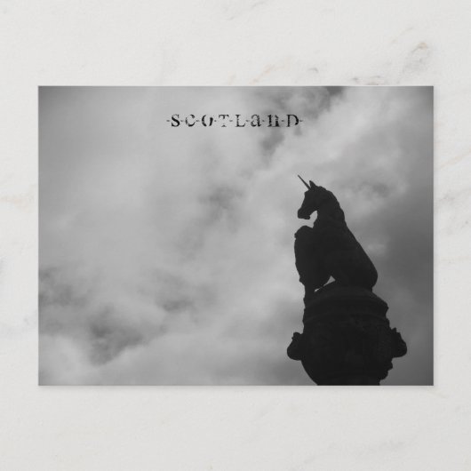 スコットランド – スターリング(ユニコーン像)ポストカード ポストカード (正面)