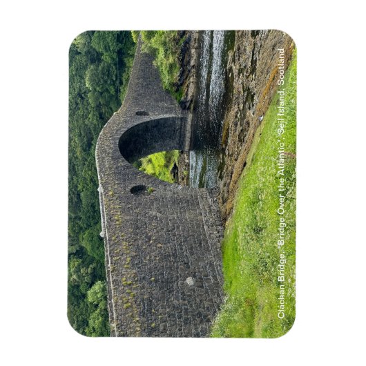 スコットランド,セイル島, "Bridge Over the Atlantic" マグネット (縦)