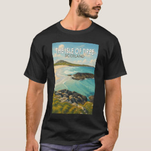 スコットランド タイリー島 イラスト 旅行アート Tシャツ