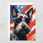 スコットランド・テリア独立記念日 シーズンカード (正面/裏面)