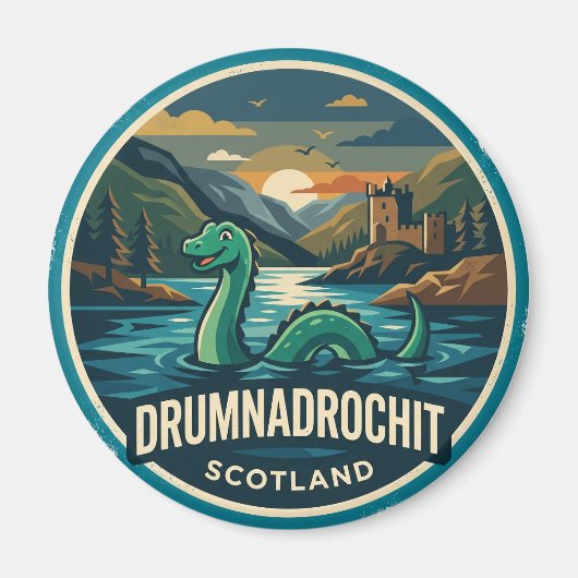 スコットランド ネス湖 マグネット (正面)