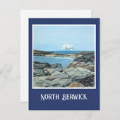 スコットランド ノース・バウィックの美しい油彩画 シーズンカード (正面/裏面)