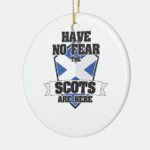 スコットランド·ノ·フェア·スコットズ·ア·スコットランド·ファミリー セラミックオーナメント (左)