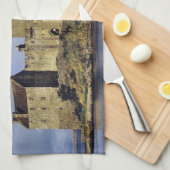 スコットランド、ハイランド、西ロス、アイレンドナン キッチンタオル (四つ折り)