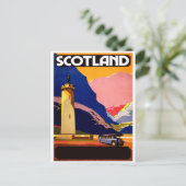 スコットランド、バスによる旅行、ヴィンテージはがき ポストカード (スタンド正面)