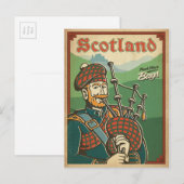 スコットランド |バッグパイパー ポストカード (正面/裏面)