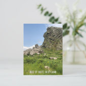 スコットランド、ビュート島、ロッキーのアウトクロップ ポストカード (スタンド正面)