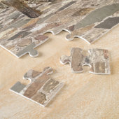 スコットランド、ファイフ、セントアンドリュースのスカイラインと桟橋 ジグソーパズル (側面)