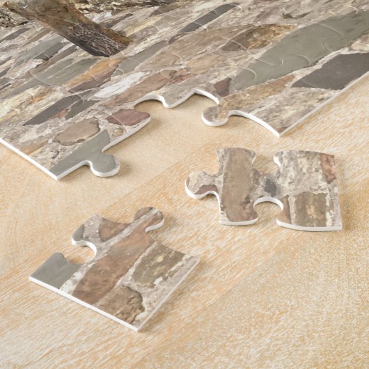 スコットランド、ファイフ、セントアンドリュースのスカイラインと桟橋 ジグソーパズル (側面)