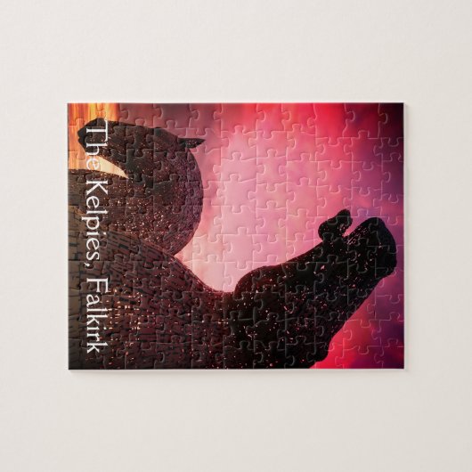 スコットランド,ファルカークのケパイズ,美しいパズル ジグソーパズル (横)