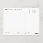 スコットランド,フィフェのフォークランド宮殿 ポストカード (裏面)