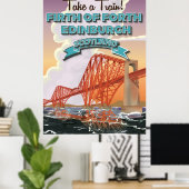 スコットランド フォース橋 旅行ポスター ポスター (ホームオフィス)