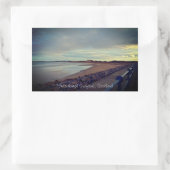 スコットランド，フラセルバーグベイシーフロントウォーク 長方形シール (バッグ)