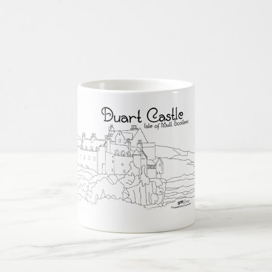 スコットランド マルの島 ドゥアート城 コーヒーマグカップ (中央)