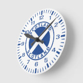 スコットランド ラウンド壁時計 (傾斜)