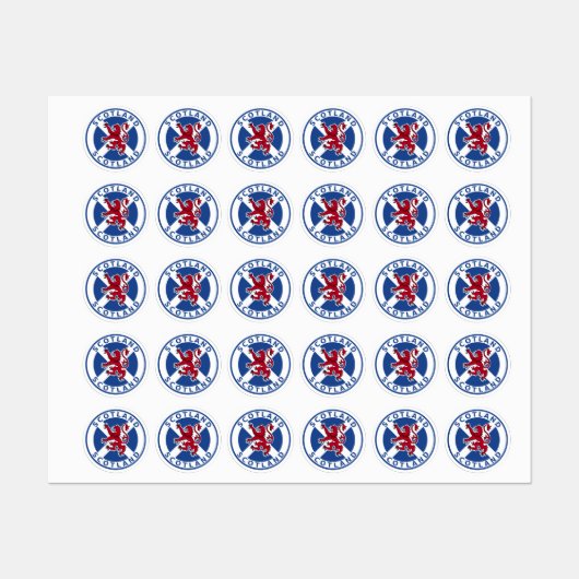 スコットランド ラベル (シート)