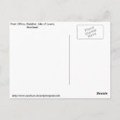 スコットランド、ルイス島、バララン郵便局 ポストカード (裏面)