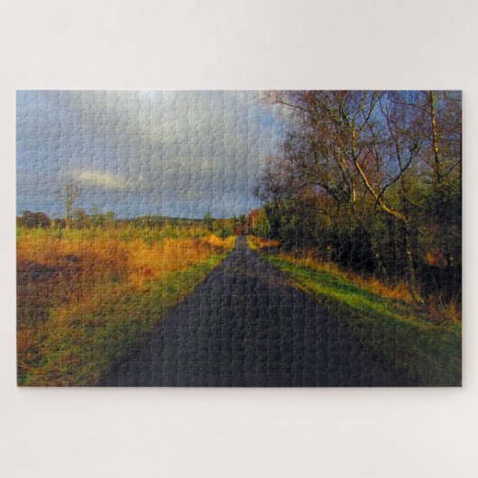 スコットランド，ロングオータムロード ジグソーパズル (横)