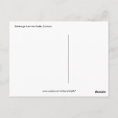 スコットランド、城のエジンバラ ポストカード (裏面)