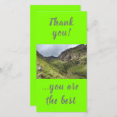 スコットランド,山,グレンコーの三人姉妹 サンキューカード (正面/裏面)