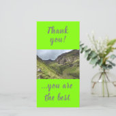 スコットランド,山,グレンコーの三人姉妹 サンキューカード (スタンド正面)