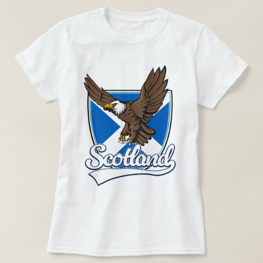 スコットランド 旅行 ロゴ Tシャツ (デザイン正面)