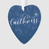 スコットランド，旗のハート オーナメント (正面)